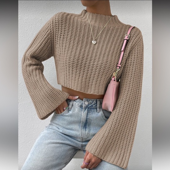 SHEIN Sweaters - Gray Knit Women's Sweater